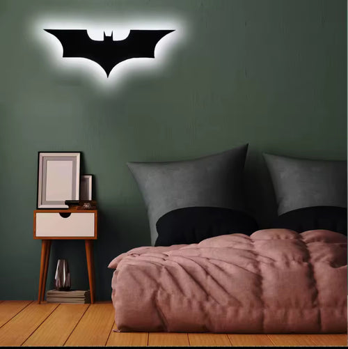 Batman LED Wall Light – RGB Color Changing Superhero Wall Lamp with Remote (15.75”)