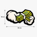 Money Rug – Cash Stack Floor Mat – Soft Plush Bedroom & Gaming Rug (Multiple Sizes)